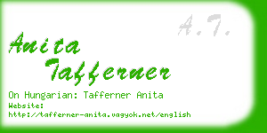 anita tafferner business card